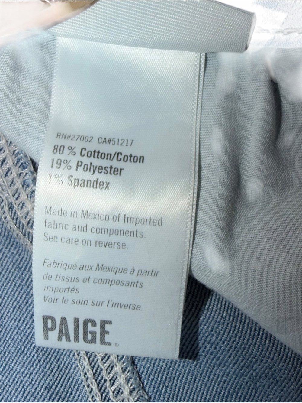 PAIGE Rory Crop Flare Jeans 30 Abelina Wash Raw Hem High Rise Stretch Denim - Picture 6 of 8